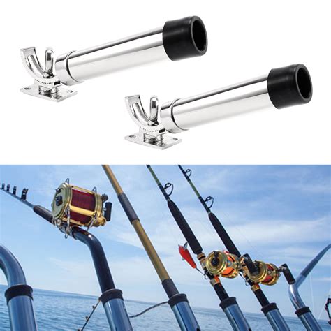 2x 360 Degree Adjustable Rail Mount 316l Stainless Steel Fishing Boat