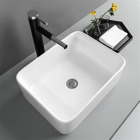 Buy Small Vessel Sink Rectangular Lofeyo Modern Bathroom Vessel Sink