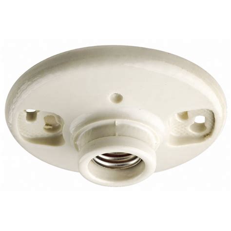 Socket Keyless Lamp Holder Porcelain White