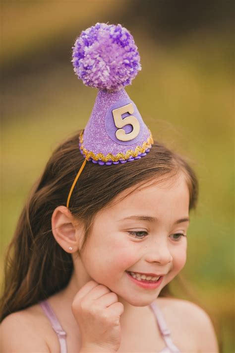 5th Birthday Birthday Girl Birthday Hat Custom Handmade Etsy