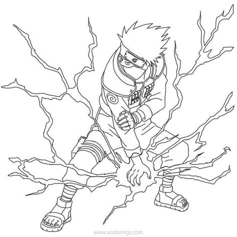 Kakashi Coloring Pages From Naruto