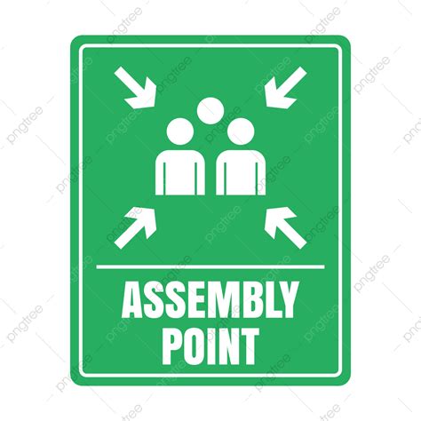 Assembly Point Assembly Point Sign Titik Kumpul Titik Kumpul Vector