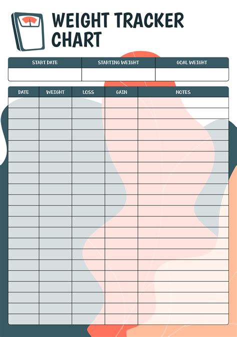 Weight Loss Tracker 10 Free Pdf Printables Printablee