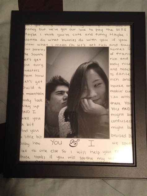 Love boyfriend photo frame ideas for birthday gift. For my boyfriend on his birthday! It's just a nice simple ...