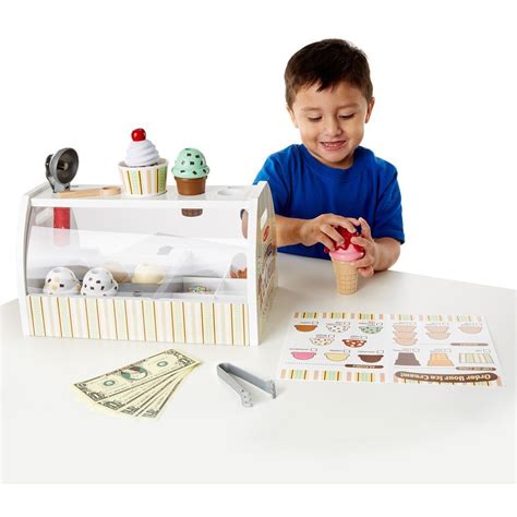 Melissa And Doug Scoop And Serve Ice Cream Counter Play Food And Kitchen