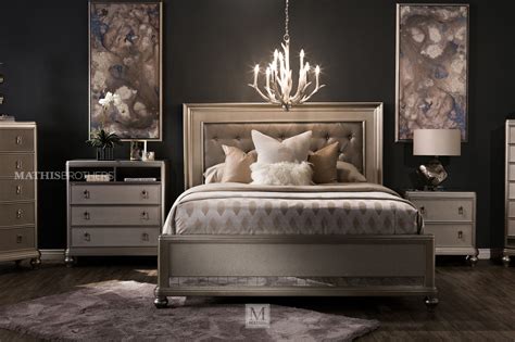 Mathis brothers will now be the last place i look for furniture instead of the first. Four-Piece Transitional Bedroom Set in Platinum | Mathis ...