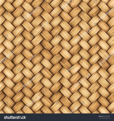 Wicker Rattan Seamless Texture Cg Stock Photo 599487881 Shutterstock