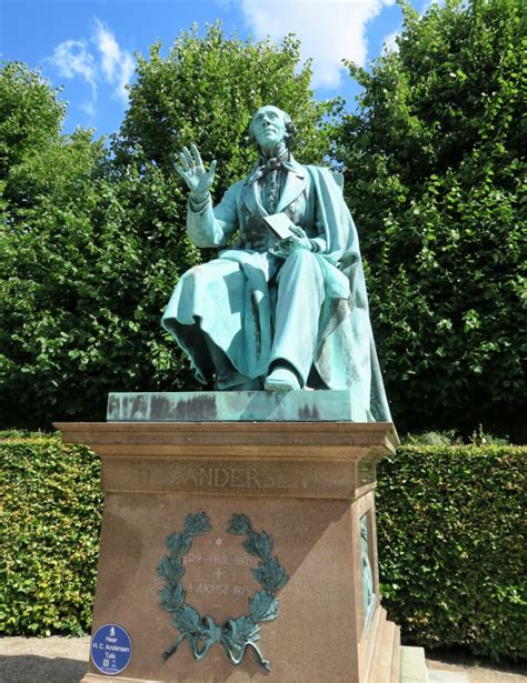 Statue Hans Christian Andersen Kings Gardens Rosenborg Copenhagen