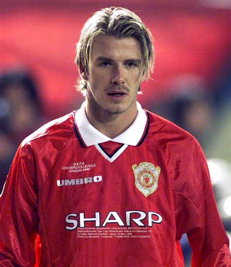 David Beckham 1999 Treble Icons Man Utd Profile Of David Beckham