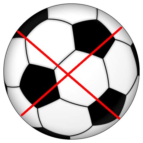 Soccer Ball Crossed Out Clip Art Library