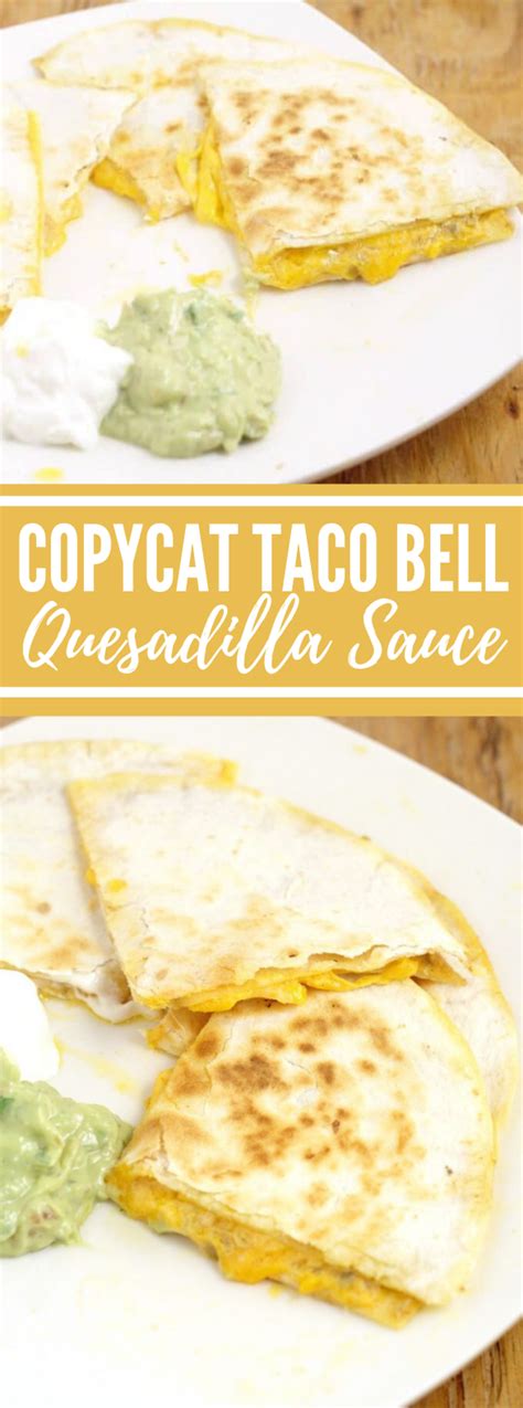 It's the culinary equivalent to a comfortable, plain black shirt. Copycat Taco Bell Quesadilla Sauce #lunch #dinner