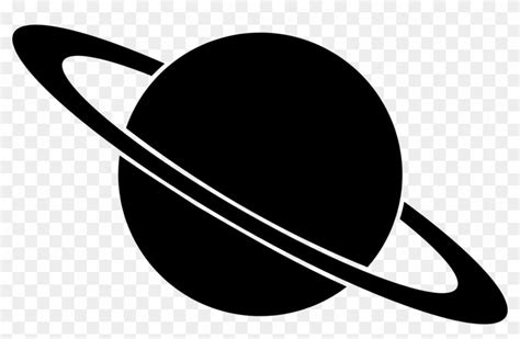 Black Saturn Planet Clipart Black And White Planet Clipart Free