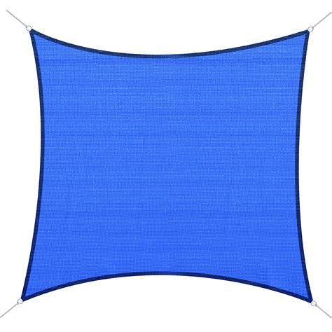 Outsunny 24 Square Outdoor Patio Sun Shade Sail Canopy Blue