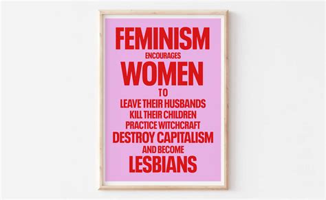 Retro Funny Feminist Wall Art Print By Lune Club