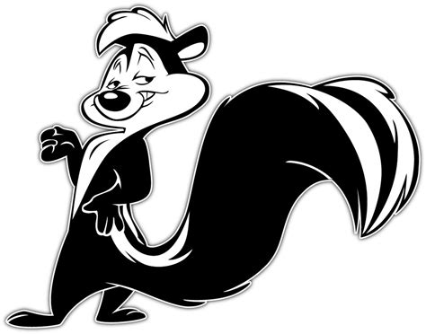 Pepe le pew wishes you a happy valentine's day! Pepe Le Pew French Skunk Kids Cartoon Car Bumper Window ...