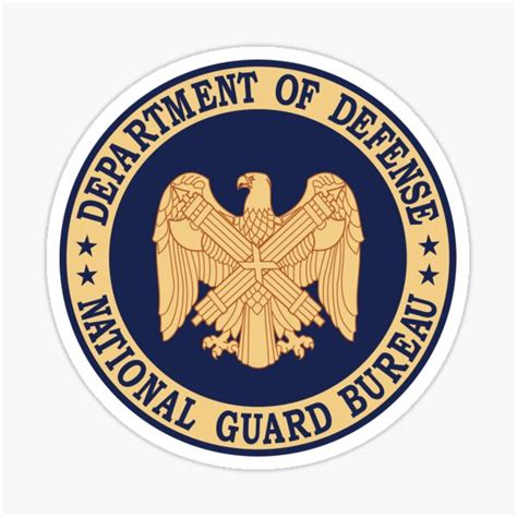 Seal Of The National Guard Bureau Of The United States Sticker For