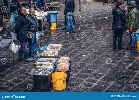 Fish Market In Catania Editorial Photo Image Of Sicilia 170806156