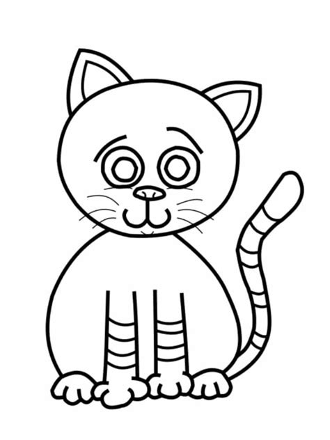 Tampon animaux chat tete penchee 5 6 x 4 5 cm tampon. Coloriage chat : 20 modèles à imprimer gratuitement
