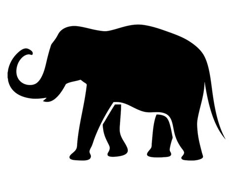Elefante Silueta Animal Imagen Gratis En Pixabay