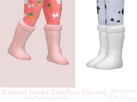 The Sims Resource Knitted Socks Toddlers Shoes