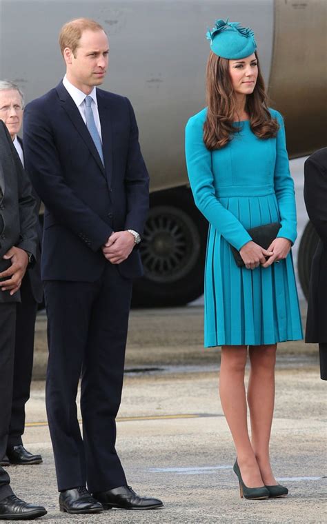 Kate Middleton Wore A Blue Coat For A Helicopter Ride To Anmer Hall