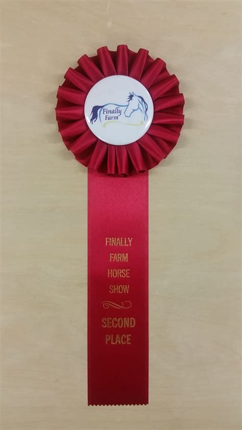 The Simple Award Ribbon Rosette Is Completely Customizable It Comes