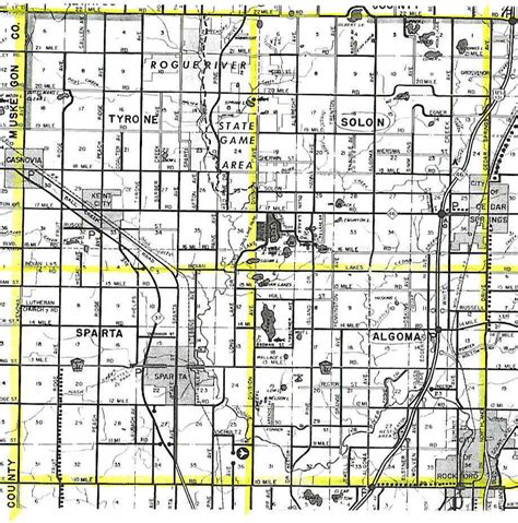 Map Of Kent County Mi Maping Resources