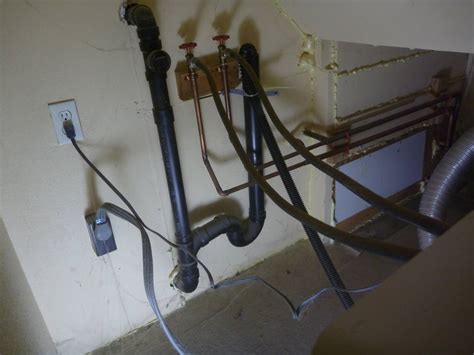 I had reviewers equator ez in my old apartment. electrical - How can I relocate hookups for washer and ...