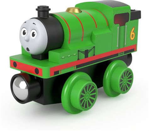 Fisher Price Thomas Friends Wooden Railway Percy Engine By Fisher