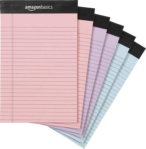 Amazon Basics Narrow Ruled X Inch Lined Writing Note Pads Pack