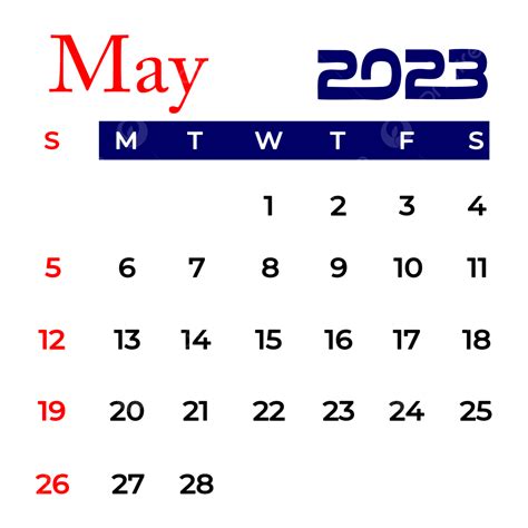 May 2023 Kalender Month May2023 Month May 2023 Png And Vector With