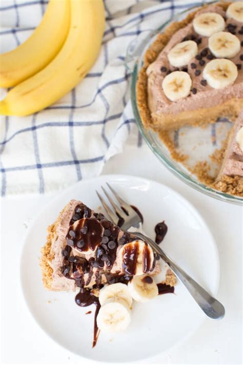 Chocolate Peanut Butter Banana Pie Spoonful Of Flavor