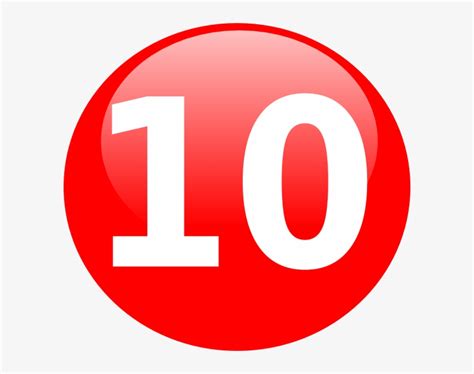 Number 10 In Circle Clipart Transparent Png 600x568 Free Download