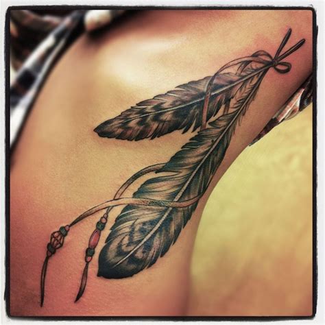 Awesome Feather Tattoo Ideas Feather Tattoos Indian Feather Tattoos Native Feather Tattoos