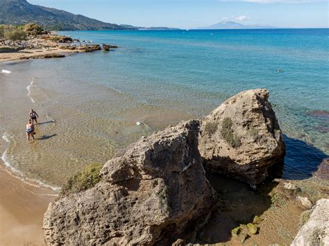 Plaka Beach Location In Vassilikos At Zakynthos Greece