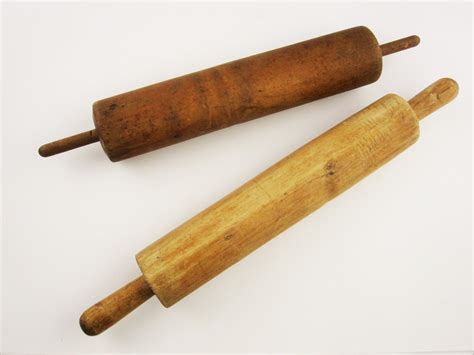 Choice Two Vintage Solid Wood Rolling Pins Turned Rolling Etsy