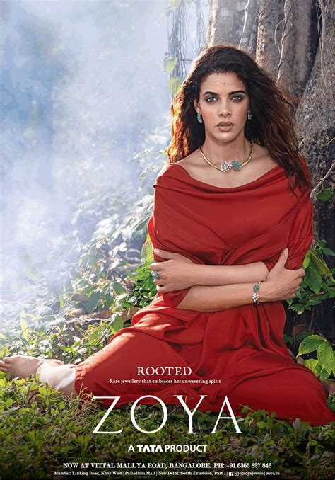 zoya rooted rare jewellery that embraces her unwavering spirit by tata ad advert gallery