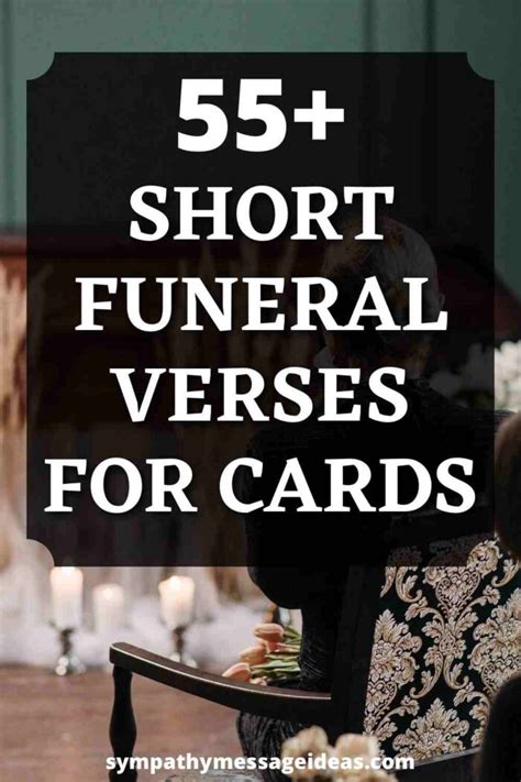 55 Short Verses For Funeral Cards Sympathy Message Ideas