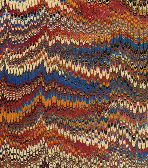Marbled Paper 19th Century Via Bibliodissey Marble Paper Paper