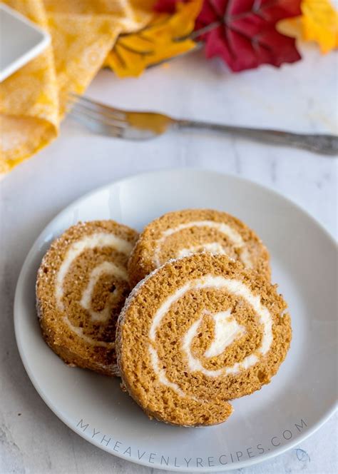 Try this classic and easy pumpkin roll recipe. Easy Pumpkin Roll Recipe - My Heavenly Recipes