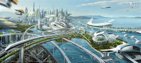 Artstation Nat Geos Year Million Mark Molnar Futuristic City