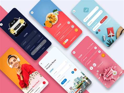 Mobile App Login Ui Kits Uplabs