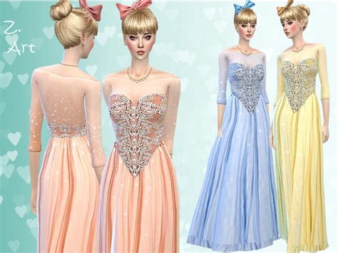 Cinderella Gown By Zuckerschnute20 At Tsr Sims 4 Updates