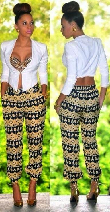 Kitengeankaraafrican Print Pants Styles Afrothreads