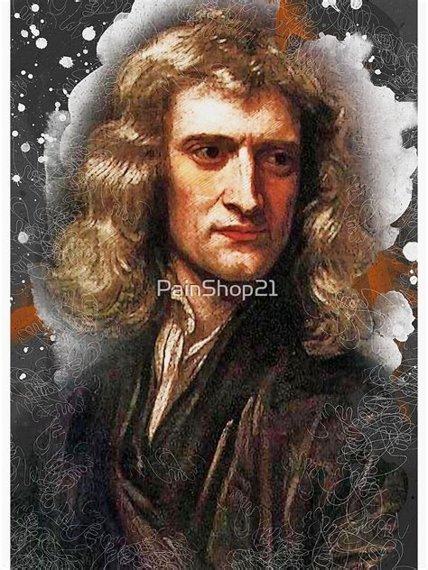Isaac Newton Watercolor Poster For Sale By Painshop21 Redbubble