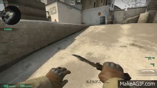 CS GO Butterfly Knife Inspect Animation In Slow Motion On Make A GIF