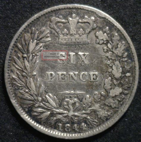 Uk Silver Pence Sixpence Great Britain Tanner Coin