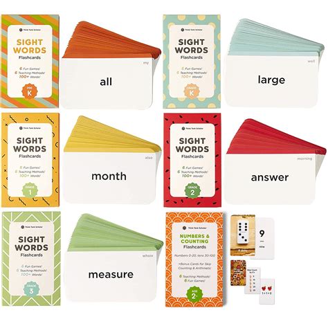 Think Tank Scholar Learn To Read And Count 520 Sight Words Bundle Pack