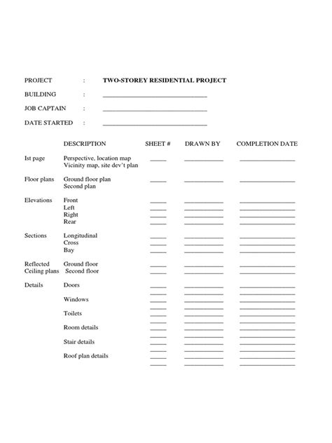 Pdf Architectural Drawing Checklist Dokumentips