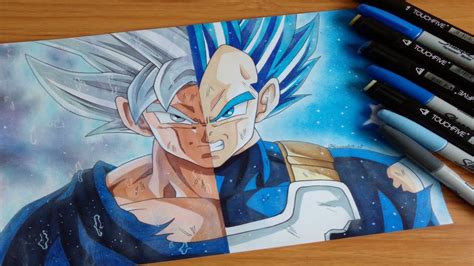 Como Dibujar A Goku Ultra Instinct Perfect Y Vegeta Ssjblue Full Power